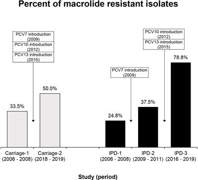 Increase of Macrolide-Resistance in Streptococcus pneumoniae Strains After the Introduction of the 13-Valent Pneumococcal Conjugate Vaccine in Lima, Peru